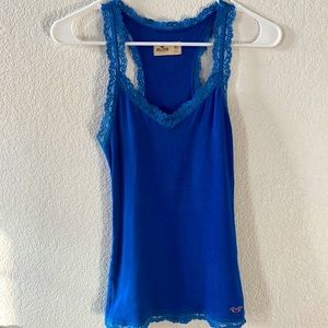 Hollister lace trim fitted tank